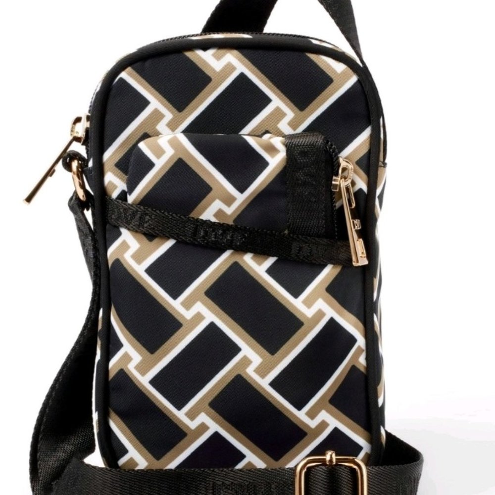 DVF Diane Von Furstenberg X Target Vintage Weave Neutral Cellphone Holder